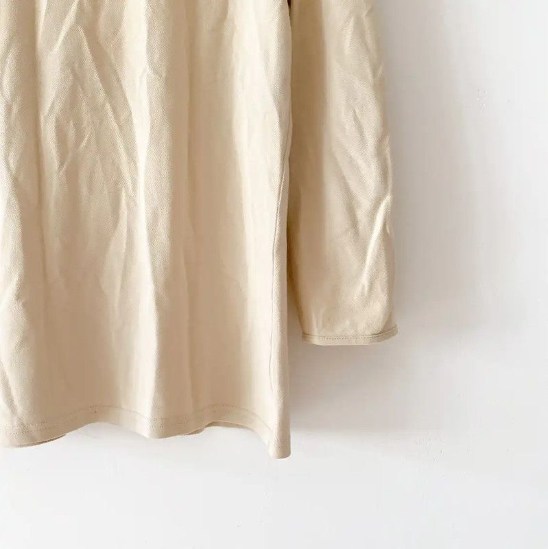 Burberry Burberry Long Sleeve Cotton T-Shirt in Khaki Size S / US 4 / IT 40 - 5 Thumbnail
