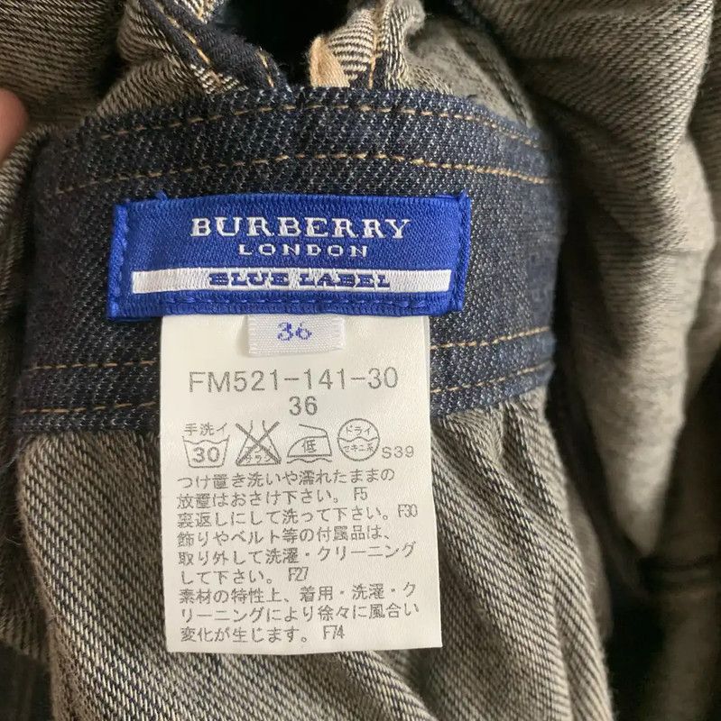 Burberry Burberry Blue Cotton Dress for Women Size S / US 4 / IT 40 - 8 Thumbnail
