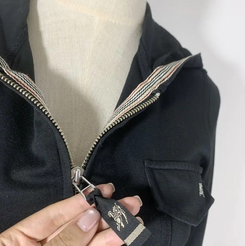 Burberry Burberry Black Cotton Long Sleeve Cardigan Size M / US 6-8 / IT 42-44 - 3 Thumbnail