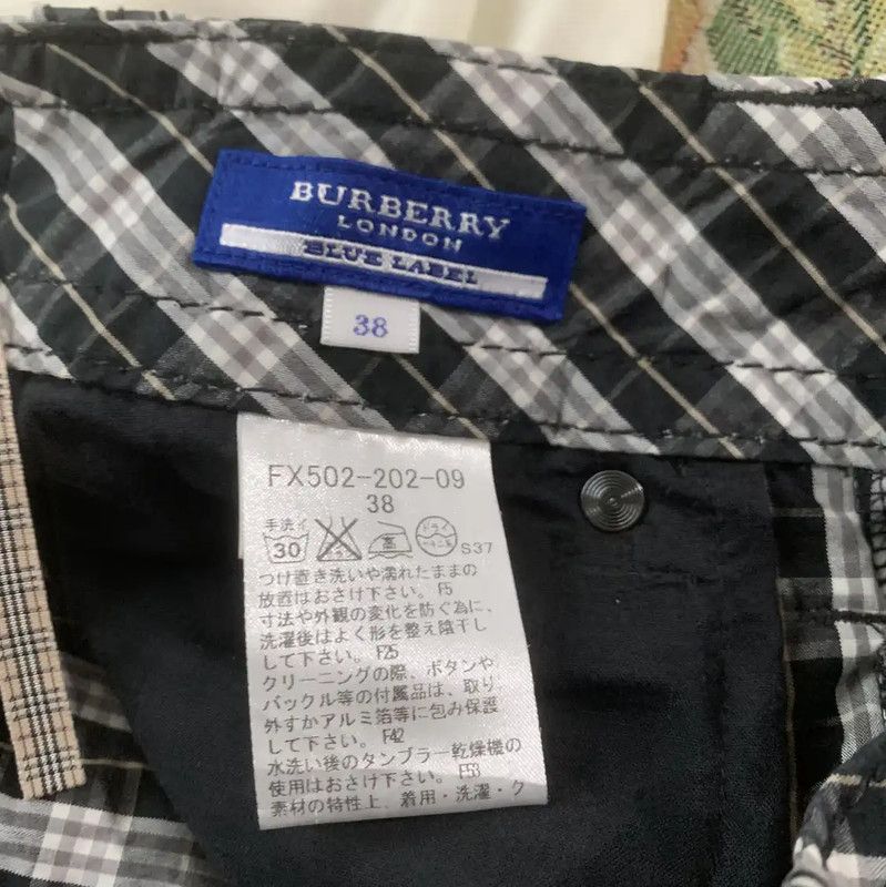 Burberry Burberry Black Cotton Check Mini Skirt Size 28" / US 6 / IT 42 - 4 Thumbnail