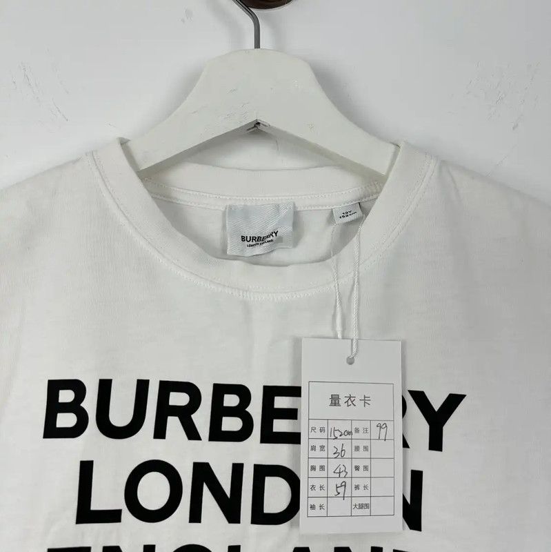 Burberry Burberry White Cotton Women's T-Shirt Size L / US 10 / IT 46 - 3 Thumbnail