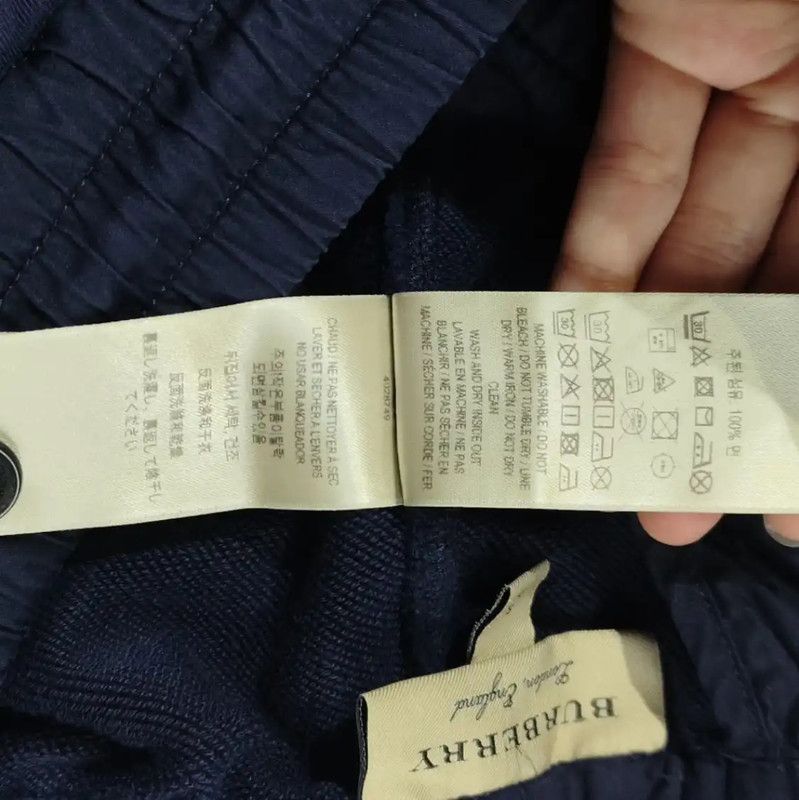 Burberry Burberry Casual Cotton Pants in Navy Blue Size 23" - 5 Thumbnail