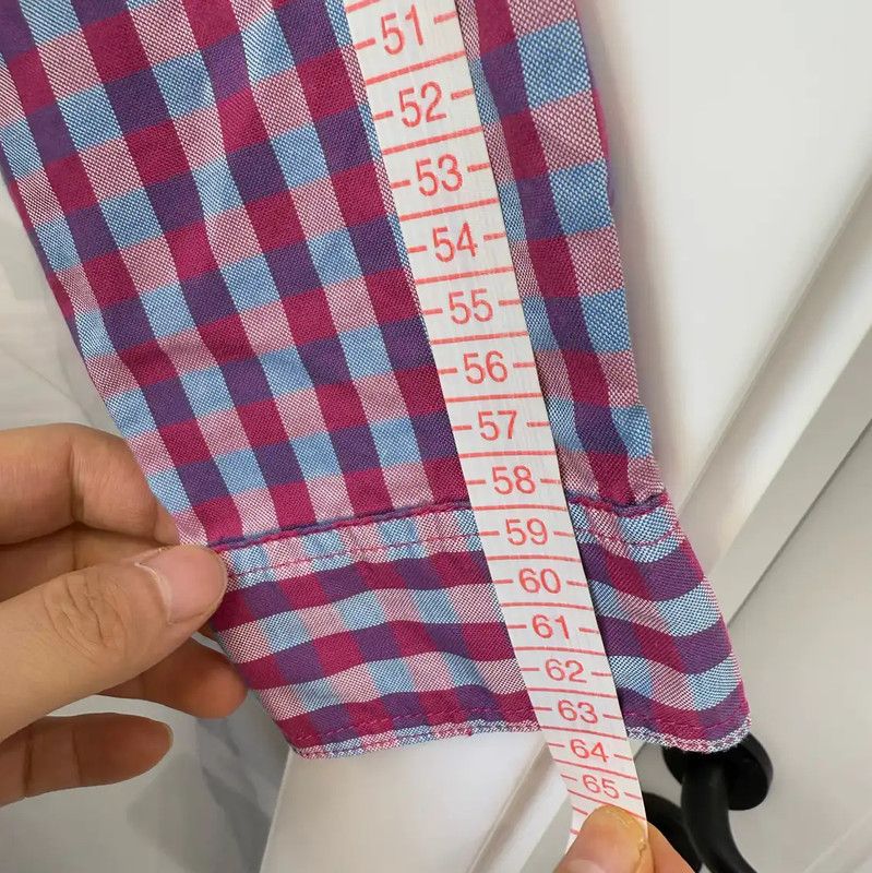 Burberry Burberry Pink Check Cotton Long Sleeve Shirt Size S / US 4 / IT 40 - 8 Thumbnail