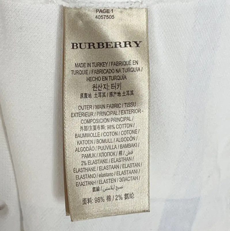 Burberry Burberry White and Purple Checkered Polo Size M / US 6-8 / IT 42-44 - 5 Thumbnail