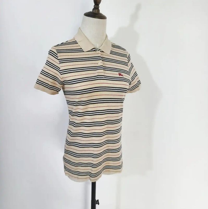 Burberry Burberry Striped Cotton T-Shirt for Women Size M / US 6-8 / IT 42-44 - 3 Thumbnail