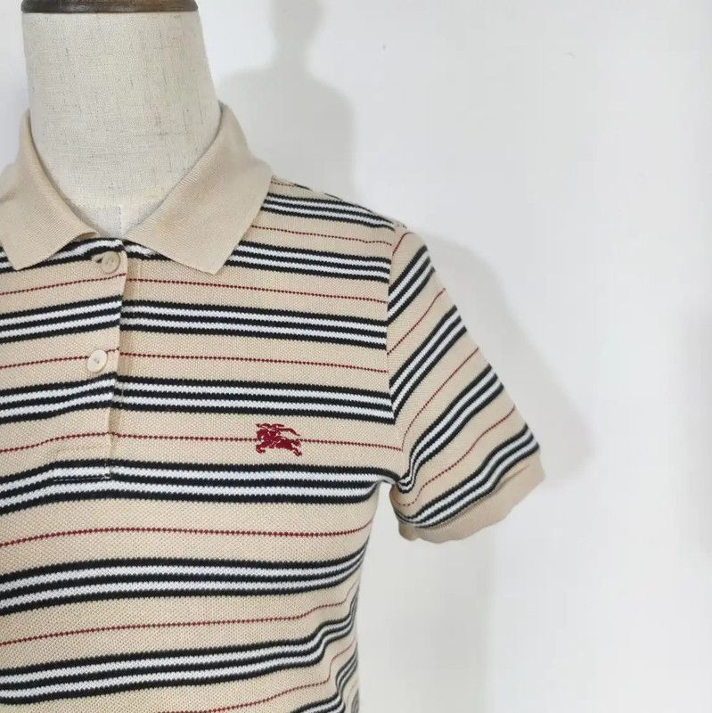 Burberry Burberry Striped Cotton T-Shirt for Women Size M / US 6-8 / IT 42-44 - 2 Thumbnail