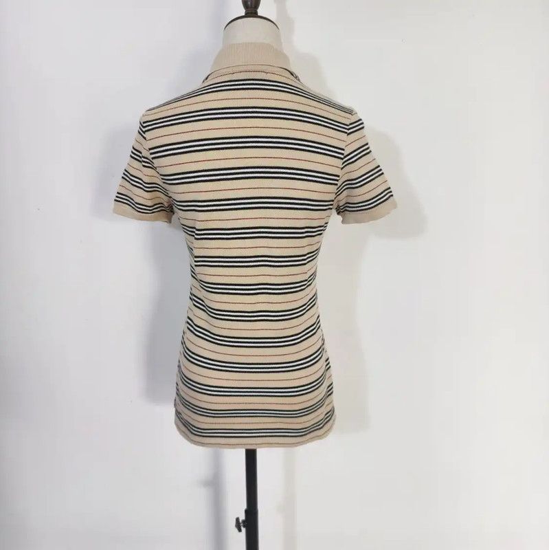 Burberry Burberry Striped Cotton T-Shirt for Women Size M / US 6-8 / IT 42-44 - 4 Thumbnail