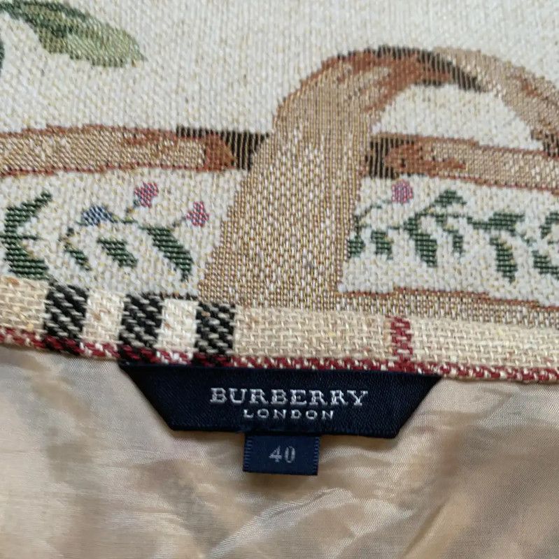 Burberry Burberry Beige Plaid Wool Blend Midi Skirt Size 28" / US 6 / IT 42 - 3 Thumbnail