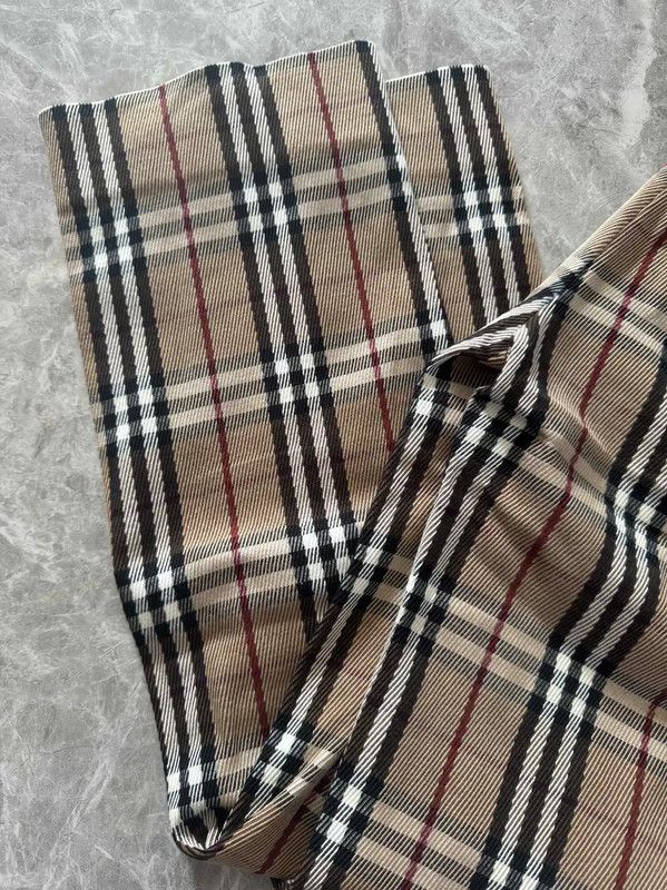 Burberry Burberry Beige Check Cotton Blend Casual Pants Size 23" - 5 Thumbnail