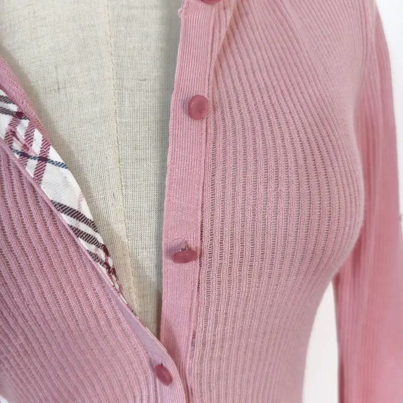 Burberry Burberry Women's Pink Cotton Blend Cardigan Size M / US 6-8 / IT 42-44 - 5 Thumbnail