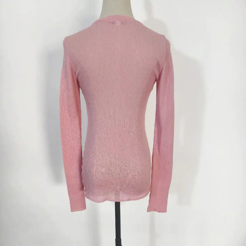 Burberry Burberry Women's Pink Cotton Blend Cardigan Size M / US 6-8 / IT 42-44 - 4 Thumbnail