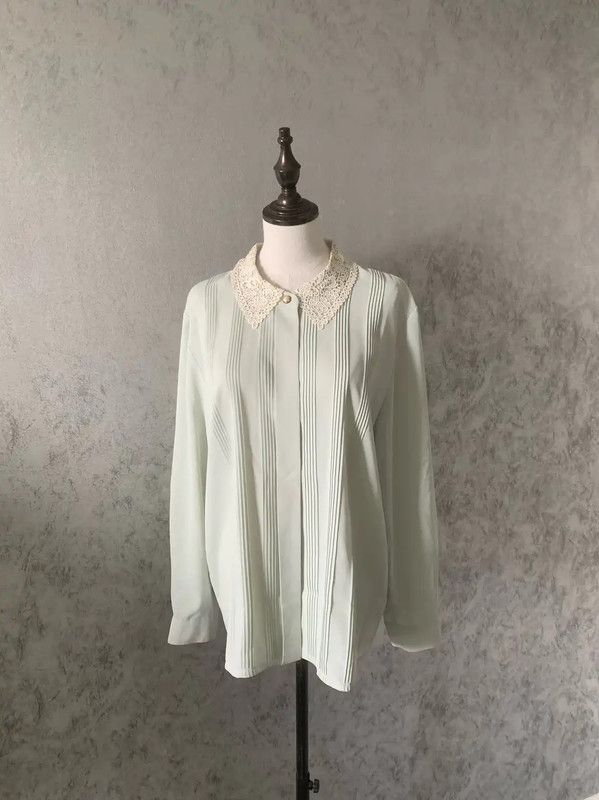 Burberry Burberry Blue Long Sleeve Women's Shirt Size XL / US 12-14 / IT 48-50 - 3 Thumbnail