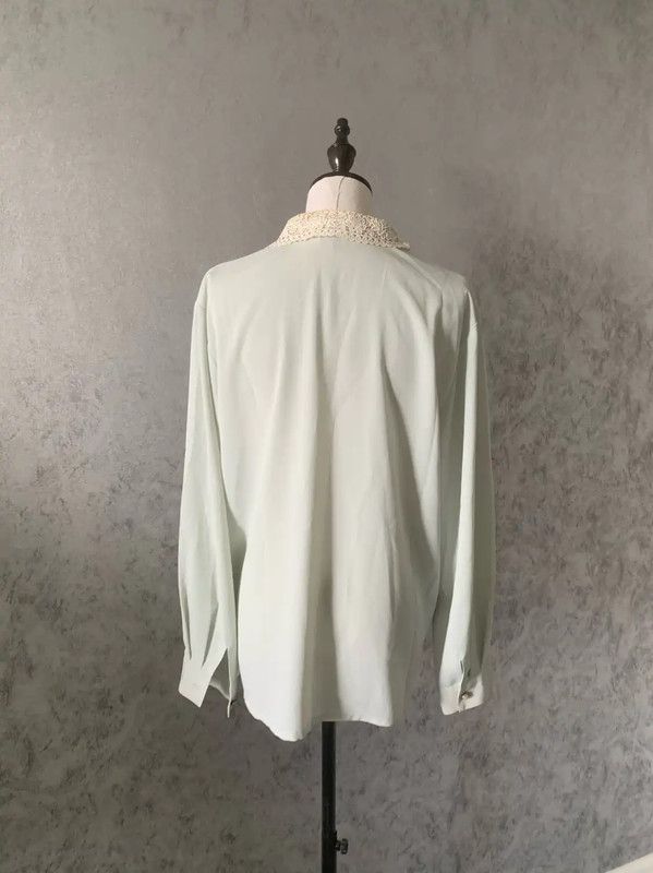 Burberry Burberry Blue Long Sleeve Women's Shirt Size XL / US 12-14 / IT 48-50 - 8 Thumbnail