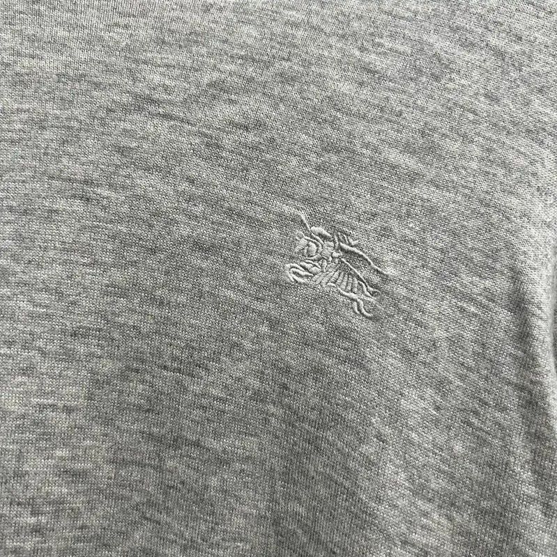 Burberry Burberry Gray Wool Long Sleeve Knit Top Size S / US 4 / IT 40 - 2 Thumbnail