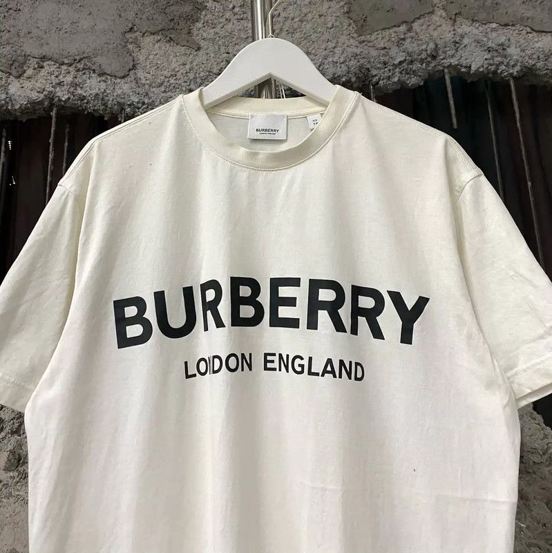 Burberry Burberry Summer White Cotton Short Sleeve T-Shirt Size XS / US 0-2 / IT 36-38 - 3 Thumbnail