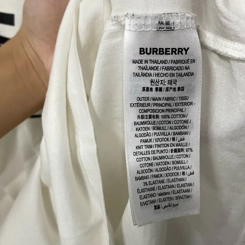 Burberry Burberry Summer White Cotton Short Sleeve T-Shirt Size XS / US 0-2 / IT 36-38 - 8 Thumbnail