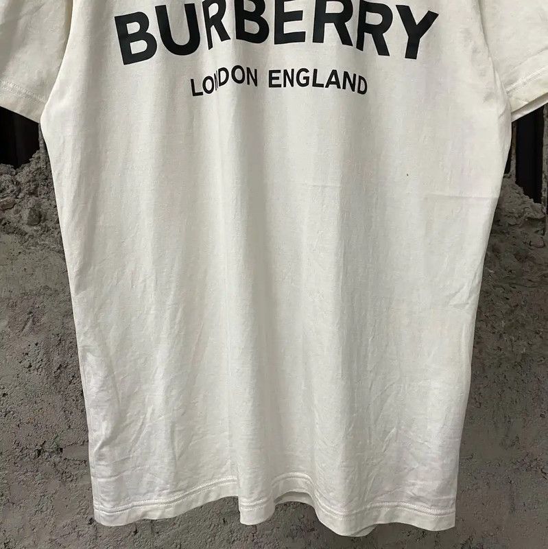 Burberry Burberry Summer White Cotton Short Sleeve T-Shirt Size XS / US 0-2 / IT 36-38 - 4 Thumbnail
