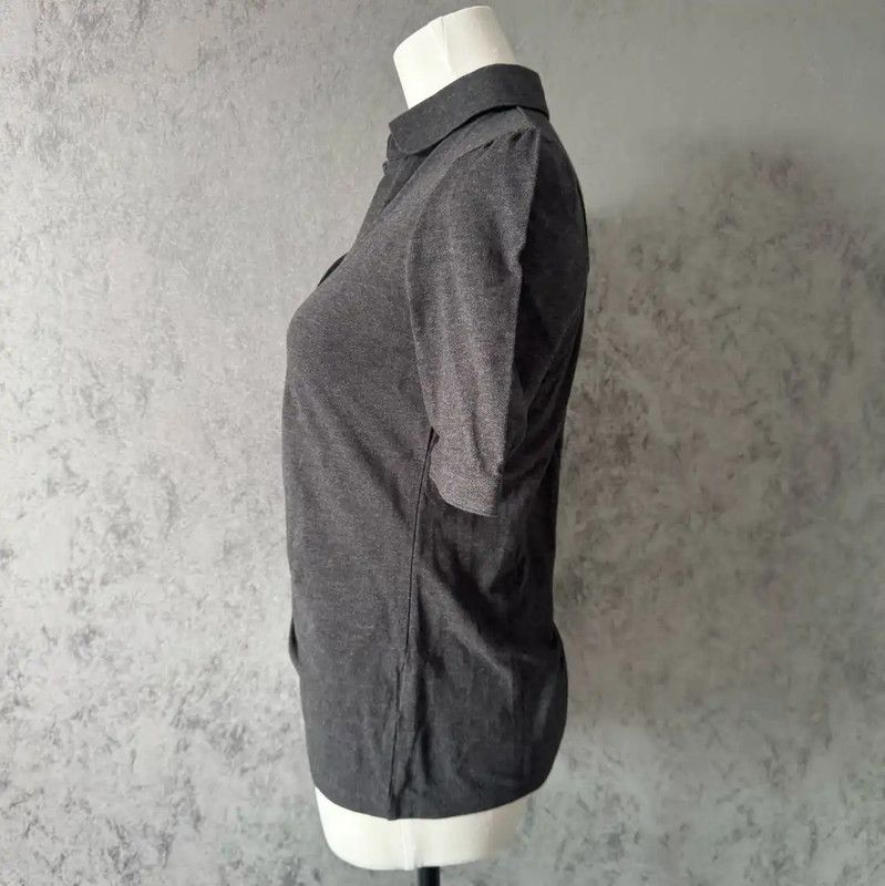Burberry Burberry Gray Short Sleeve Polo T-Shirt Size S / US 4 / IT 40 - 4 Thumbnail