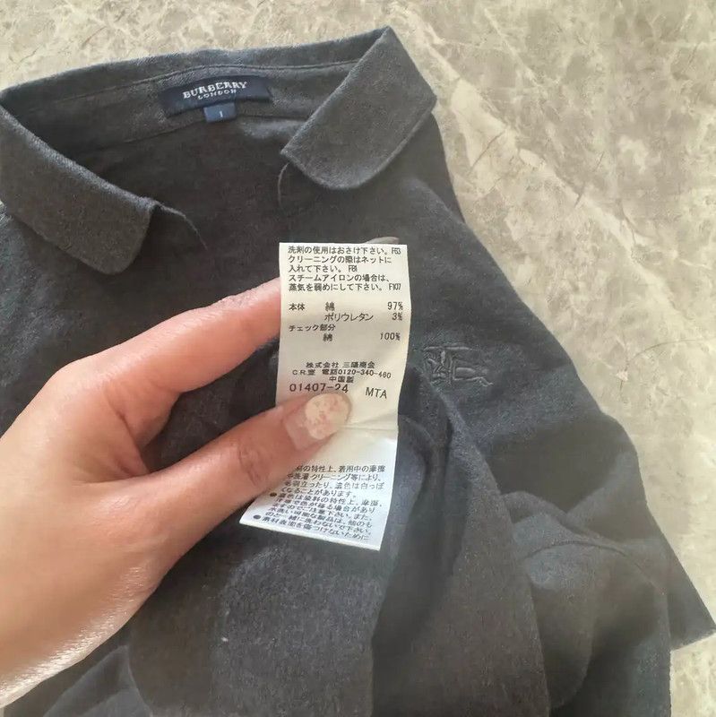 Burberry Burberry Gray Short Sleeve Polo T-Shirt Size S / US 4 / IT 40 - 8 Thumbnail