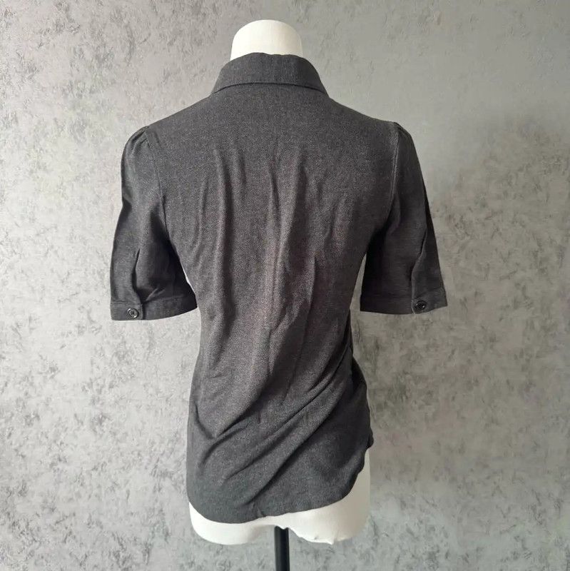 Burberry Burberry Gray Short Sleeve Polo T-Shirt Size S / US 4 / IT 40 - 5 Thumbnail