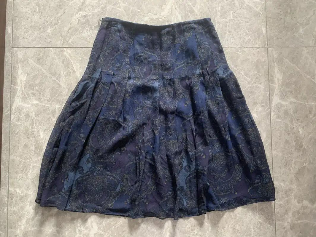 Burberry Burberry Colorful Silk Women's Midi Skirt Size 23" - 4 Thumbnail