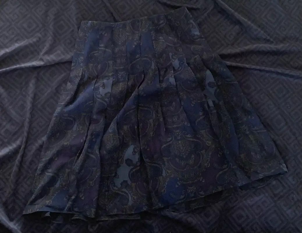 Burberry Burberry Colorful Silk Women's Midi Skirt Size 23" - 7 Thumbnail