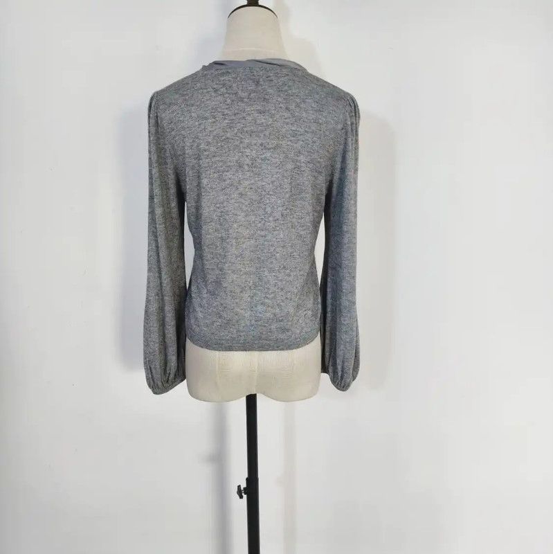 Burberry Burberry Gray Wool Blend Long Sleeve Cardigan Size M / US 6-8 / IT 42-44 - 4 Thumbnail
