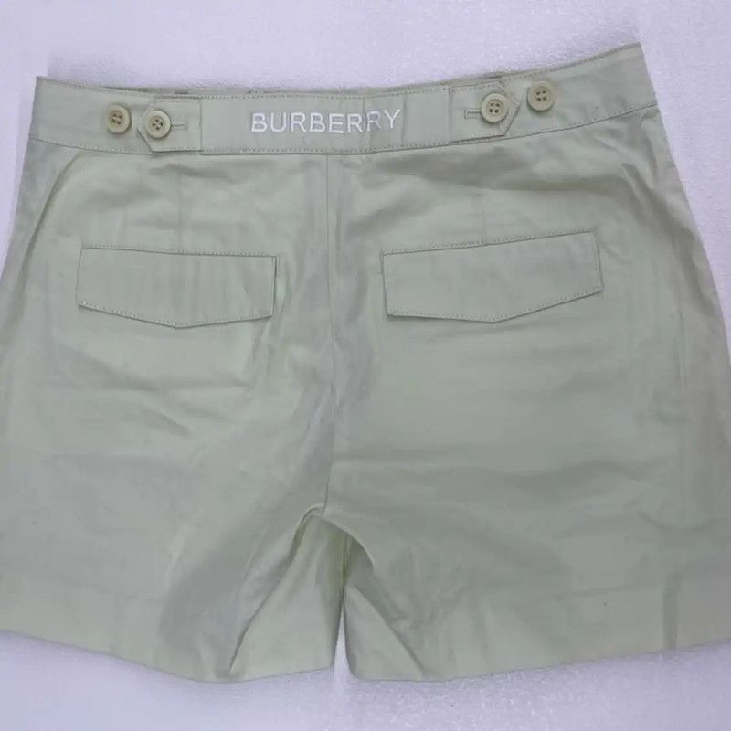 Burberry Burberry Women's Light Green Cotton Shorts Size 30" / US 8 / IT 44 - 2 Thumbnail
