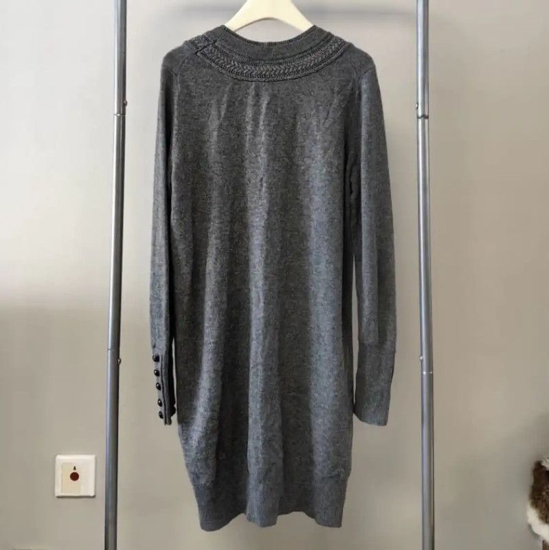 Burberry Burberry Women's Grey Wool Knit Sweater Size L / US 10 / IT 46 - 2 Thumbnail