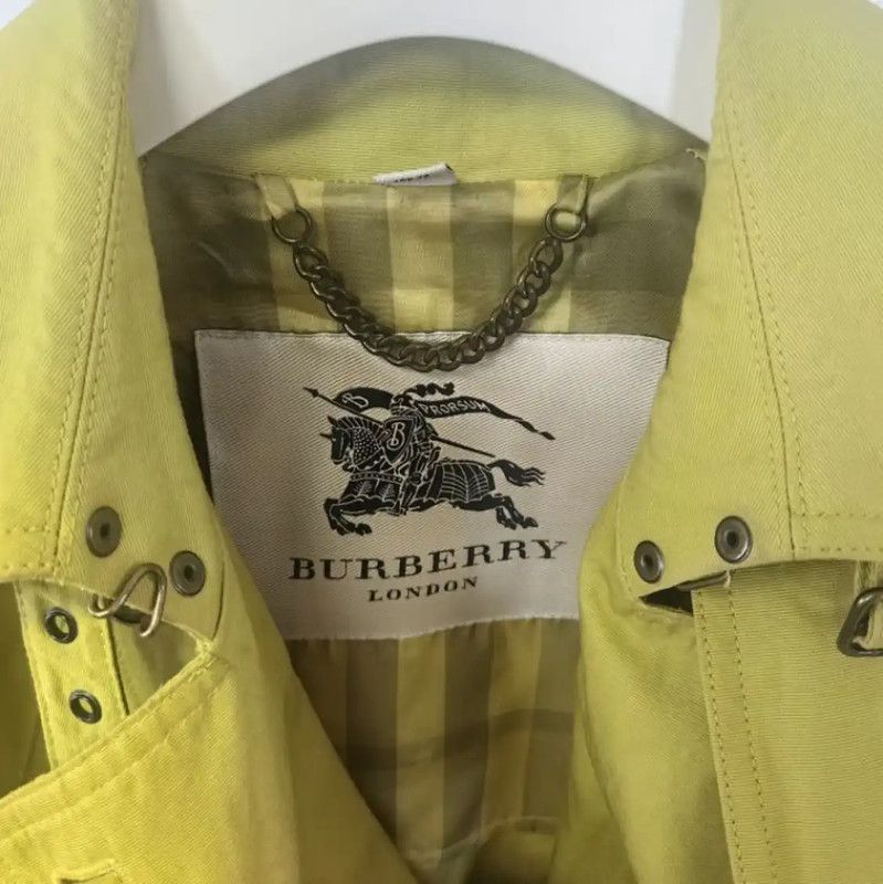 Burberry Burberry Women's Fluorescent Green Trench Coat Size ONE SIZE - 3 Thumbnail