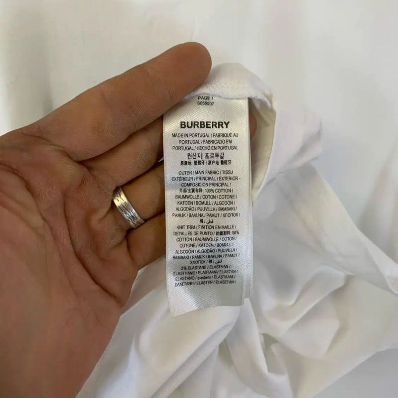 Burberry Burberry White Graphic Print Women's T-Shirt Size XS / US 0-2 / IT 36-38 - 4 Thumbnail
