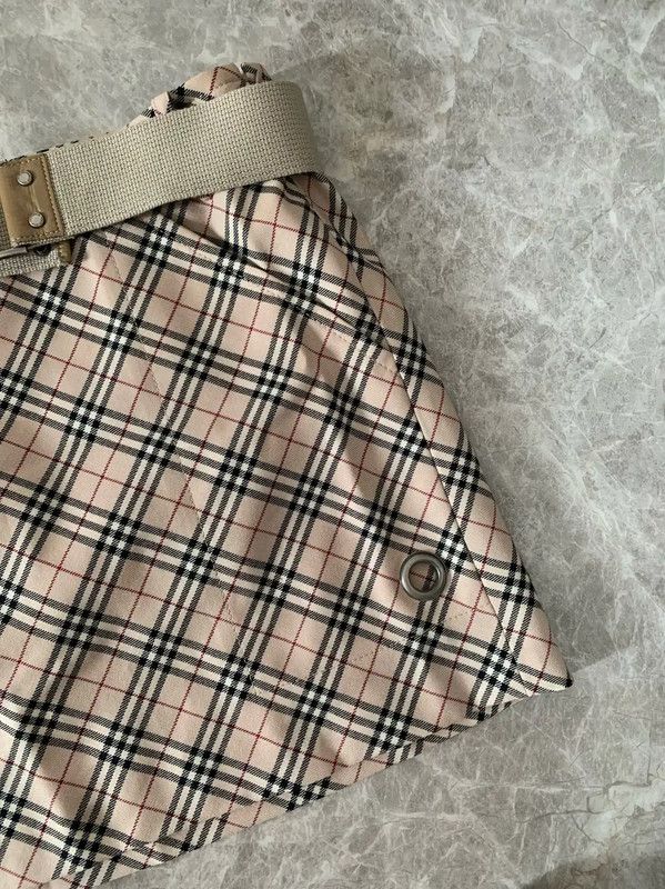 Burberry Burberry Khaki Wool Blend Short Skirt Size 23" - 2 Thumbnail