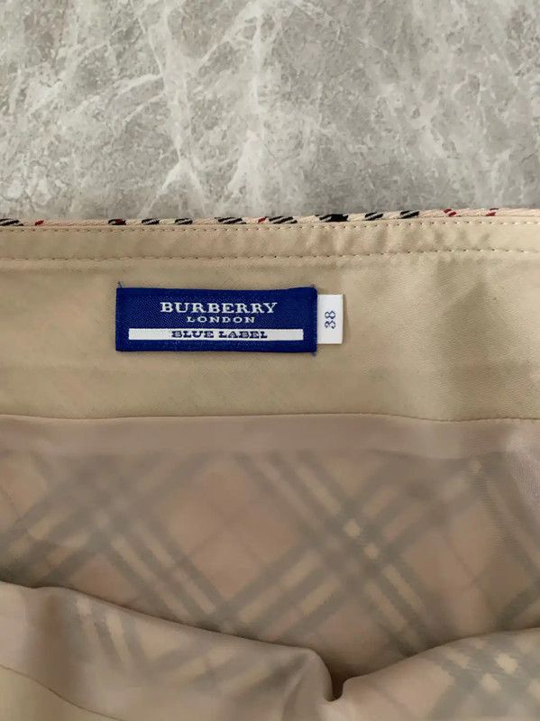 Burberry Burberry Khaki Wool Blend Short Skirt Size 23" - 6 Thumbnail