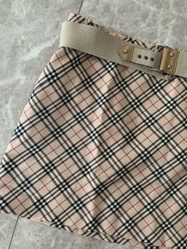 Burberry Burberry Khaki Wool Blend Short Skirt Size 23" - 3 Thumbnail