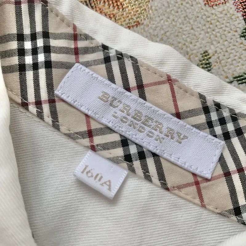 Burberry Burberry Cream Cotton Long Sleeve Shirt Size M / US 6-8 / IT 42-44 - 5 Thumbnail