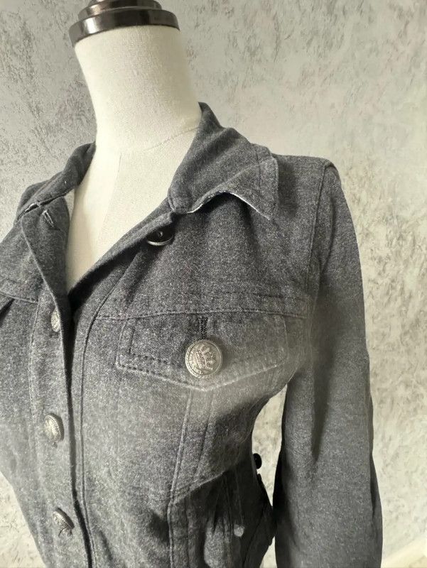 Burberry Burberry Gray Cotton-Blend Long Sleeve Cardigan Size M / US 6-8 / IT 42-44 - 5 Thumbnail