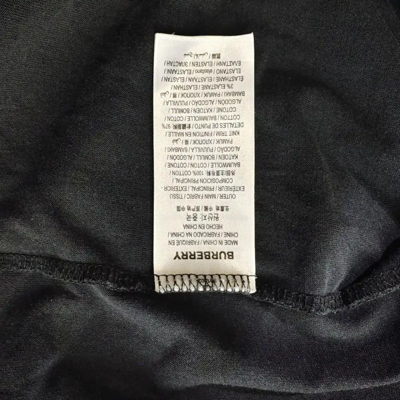 Burberry Burberry Black Cotton Women's T-Shirt Size L / US 10 / IT 46 - 5 Thumbnail