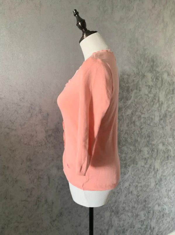 Burberry Burberry Pink Cotton Long Cardigan for Women Size M / US 6-8 / IT 42-44 - 3 Thumbnail