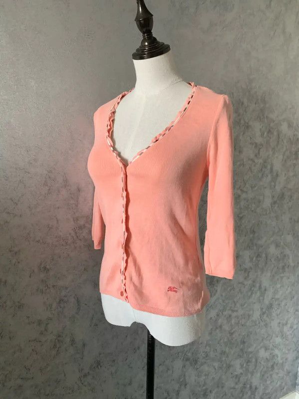 Burberry Burberry Pink Cotton Long Cardigan for Women Size M / US 6-8 / IT 42-44 - 2 Thumbnail