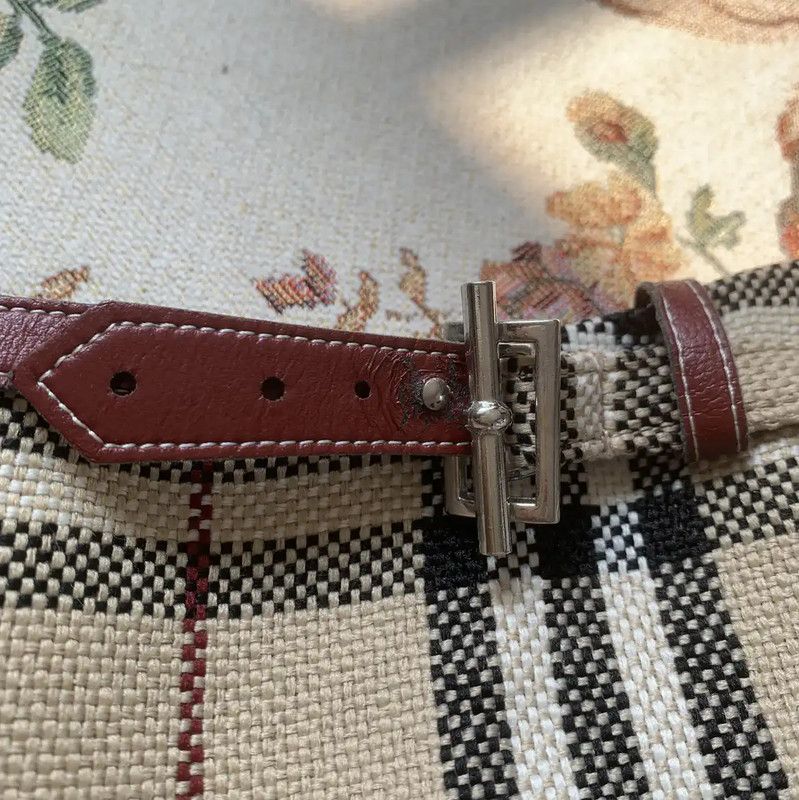 Burberry Burberry Women's Khaki Polyester Mini Skirt Size 23" - 6 Thumbnail