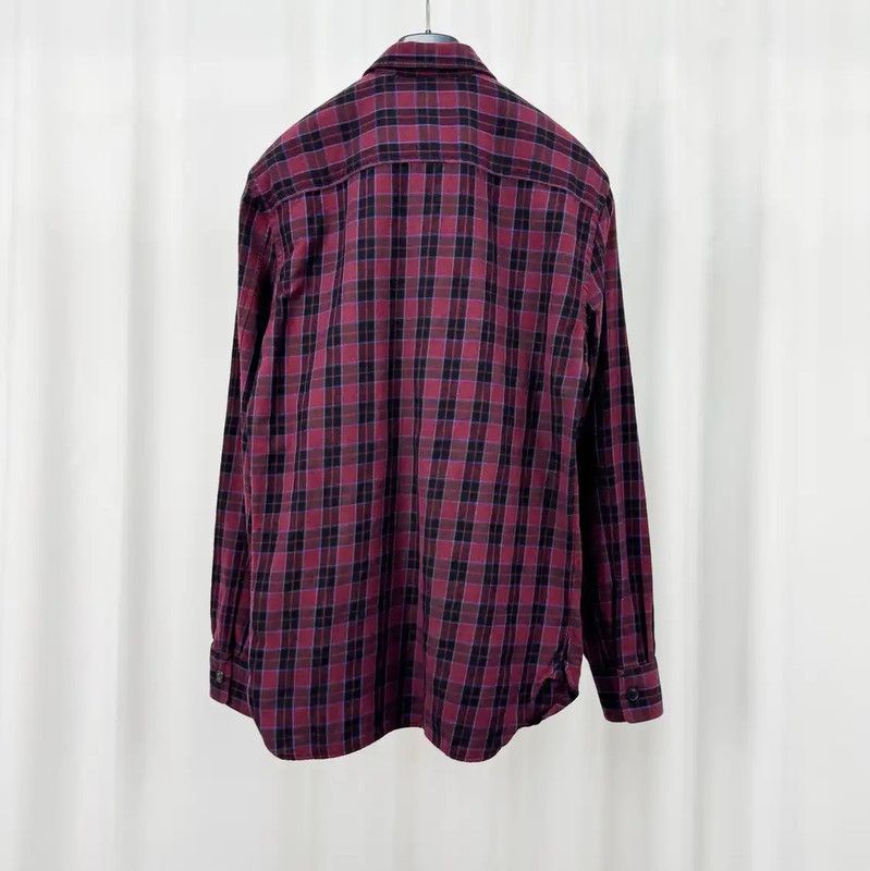 Burberry Burberry Spring Purple Cotton Logo Plaid Shirt Size S / US 4 / IT 40 - 2 Thumbnail