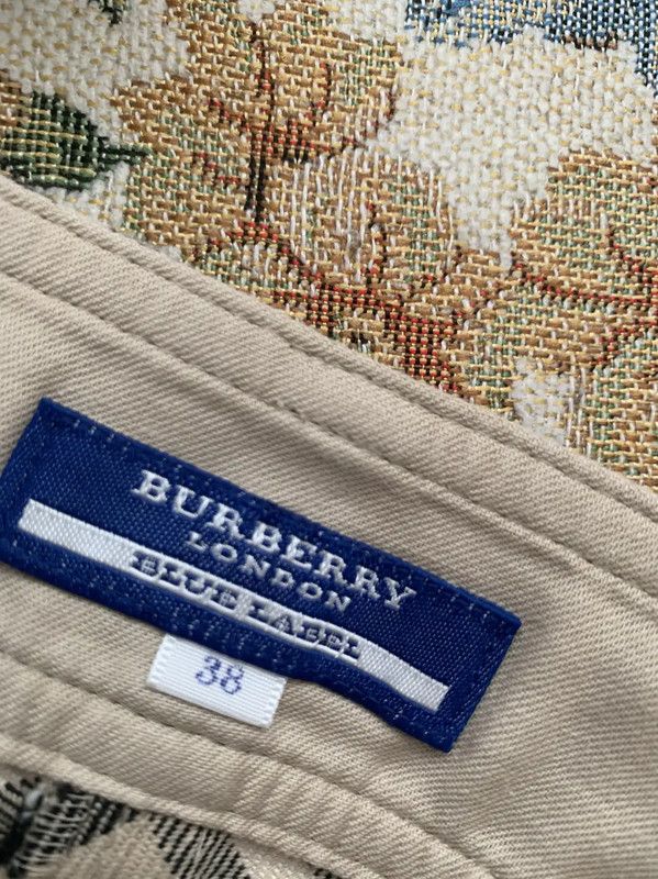Burberry Burberry Khaki Cotton Check Skirt Size 28" / US 6 / IT 42 - 4 Thumbnail