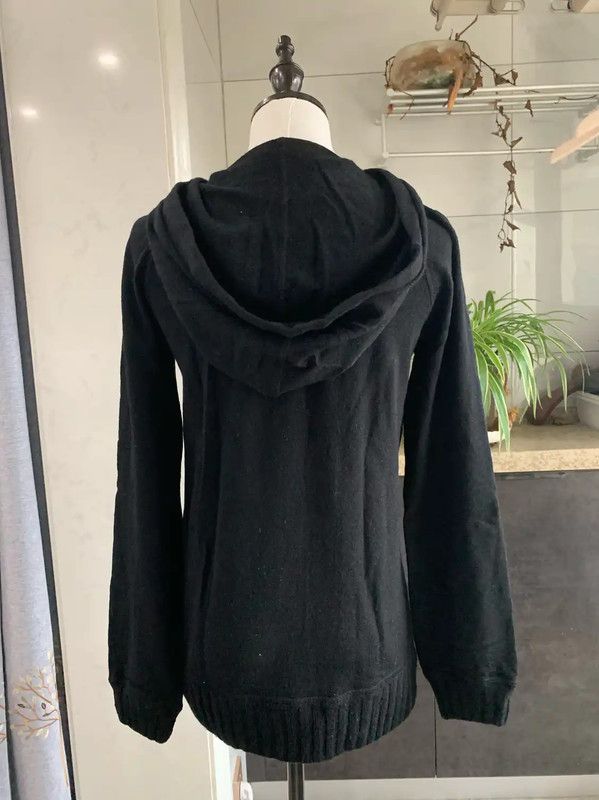 Burberry Burberry Black Wool Blend Hoodie for Women Size S / US 4 / IT 40 - 3 Thumbnail