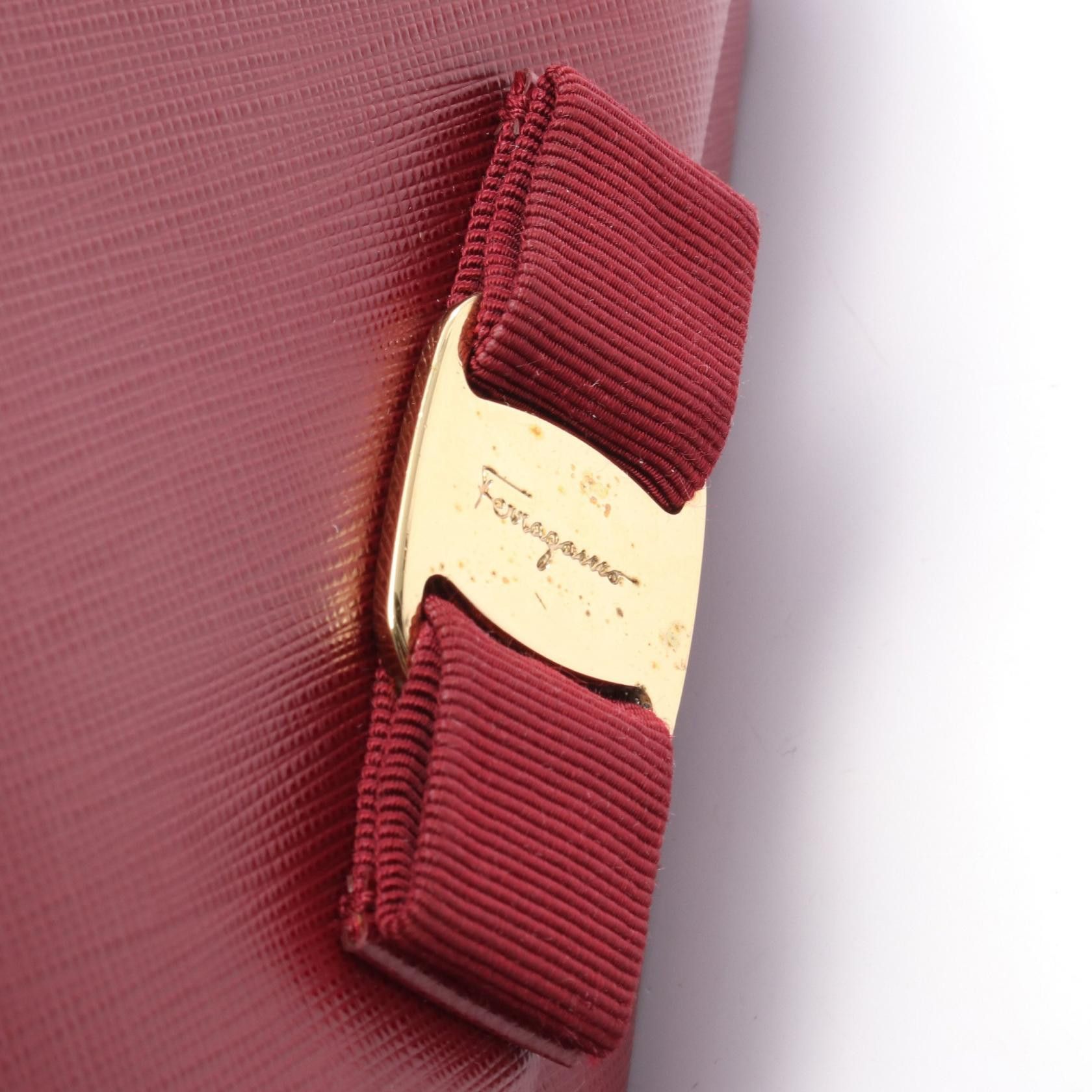 Salvatore Ferragamo Salvatore Ferragamo Salvatore Ferragamo Vara Ribbon Leather Shoulder Bag Leather Shoulder Bag DUTY FREE for USA Size ONE SIZE - 6 Thumbnail