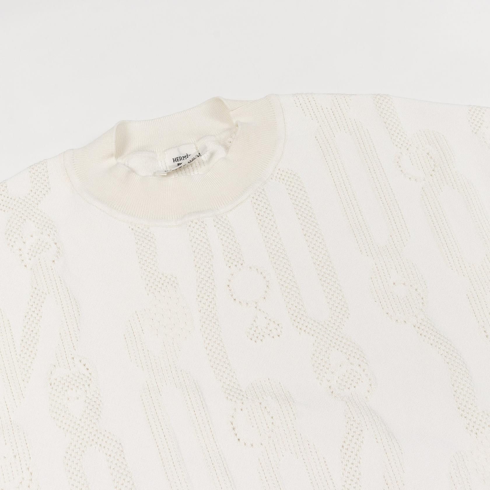 Hermes Hermes Hermes Parfleur Remix Silk Rayon Cotton Knitwear Cotton Tops DUTY FREE for USA Size ONE SIZE - 8 Thumbnail