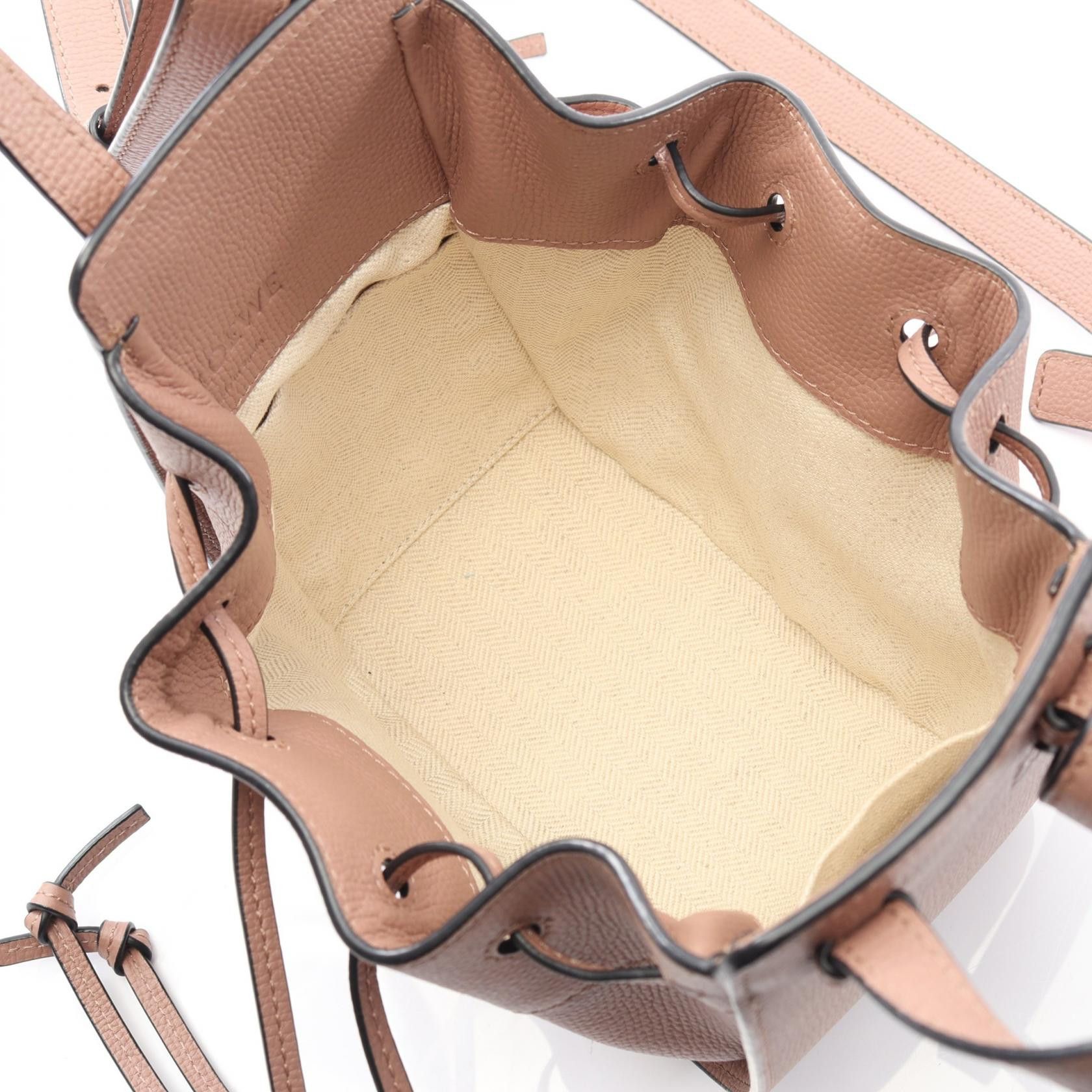 Loewe Loewe Loewe Hammock Drawstring Bag Leather 2way Bag Leather Handbag A538V07X10 DUTY FREE for USA Size ONE SIZE - 3 Thumbnail