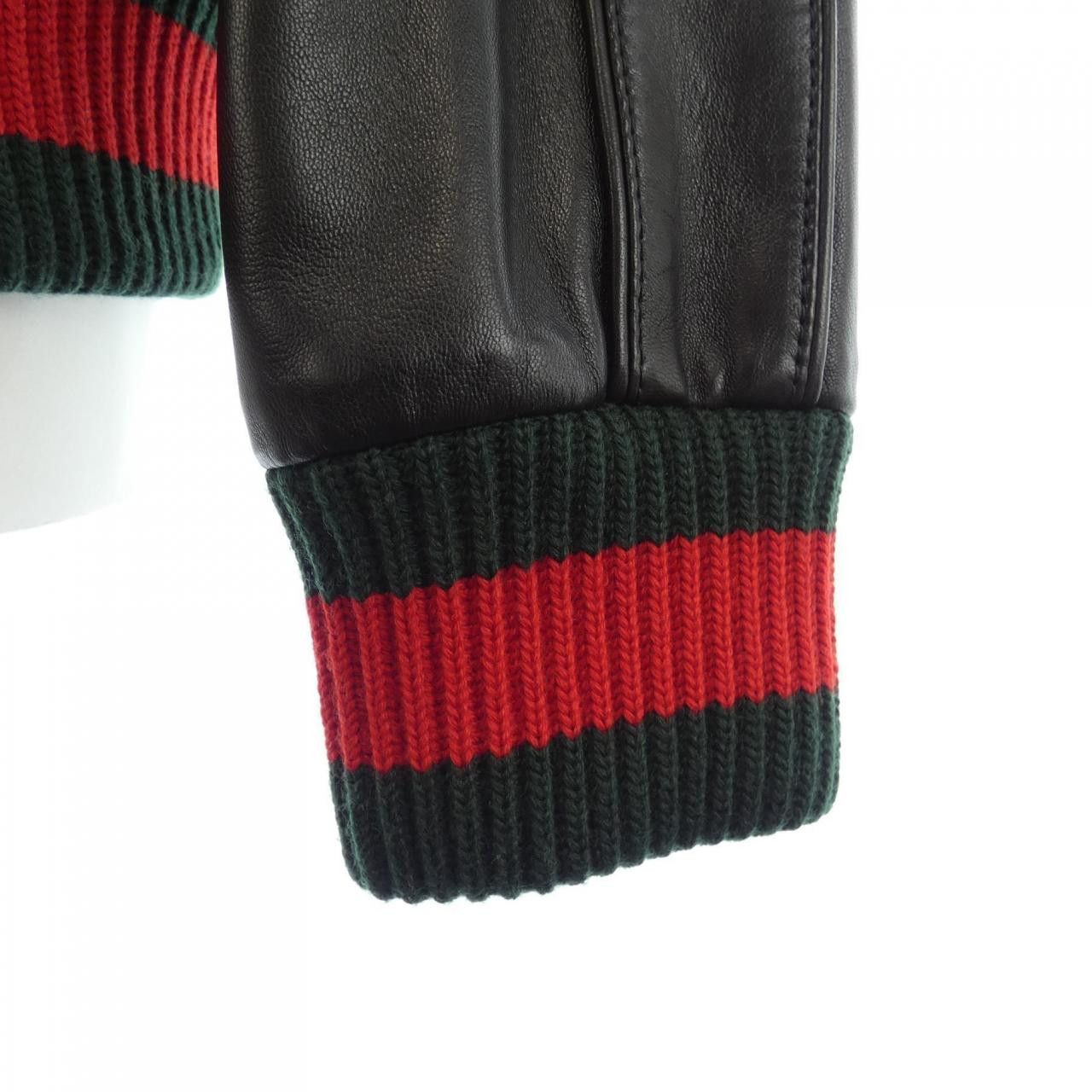 Gucci Gucci Gucci 516034 XG550 Leather Jacket Leather Outerwear 516034XG550 DUTY FREE for USA Size ONE SIZE - 7 Thumbnail