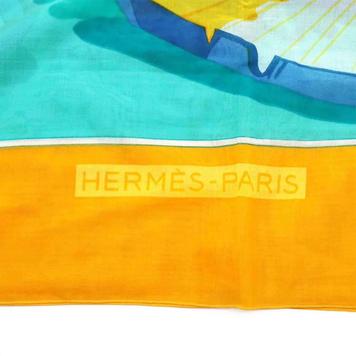 Hermes Hermes Hermes Cotton Large Scarf Cotton Scarf DUTY FREE for USA Size ONE SIZE - 4 Thumbnail
