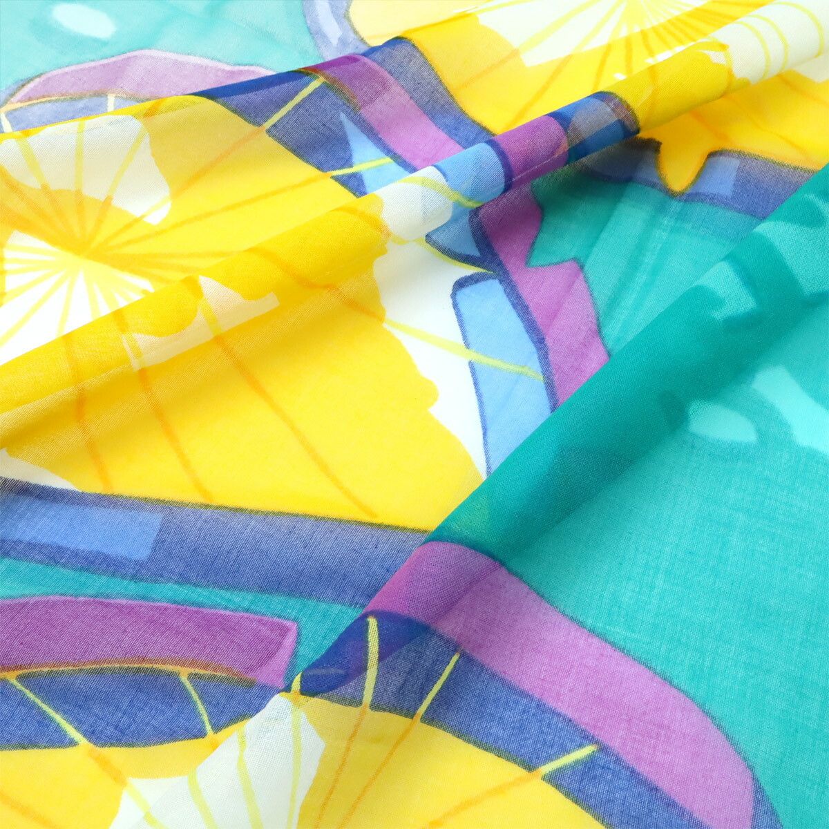 Hermes Hermes Hermes Cotton Large Scarf Cotton Scarf DUTY FREE for USA Size ONE SIZE - 3 Thumbnail