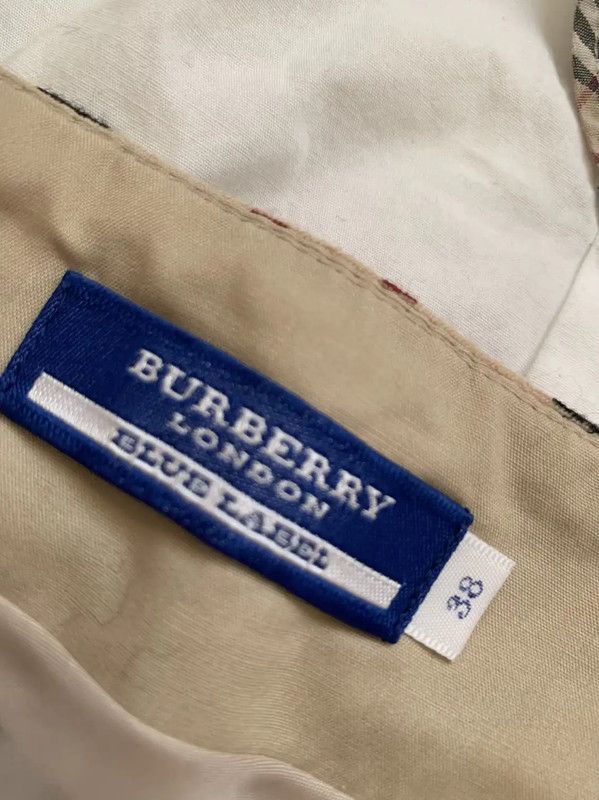 Burberry Burberry Khaki Wool Mid-Length Skirt Size 23" - 3 Thumbnail